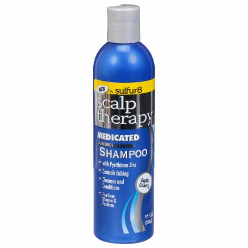 Sulfur 8 Scalp Therapy Medicated Dandruff Control Shampoo Perspective: front