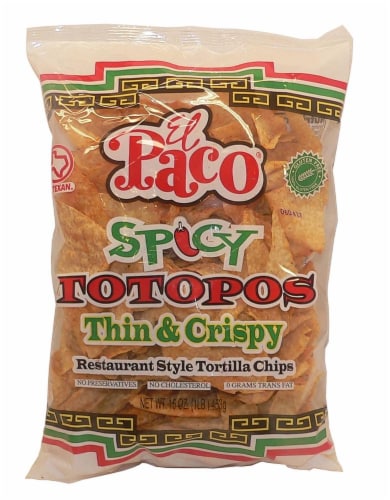 El Paco Spicy Tortilla Chips Perspective: front