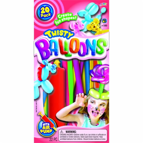 JA-RU Twisty Fun Balloons & Air Pump Perspective: front