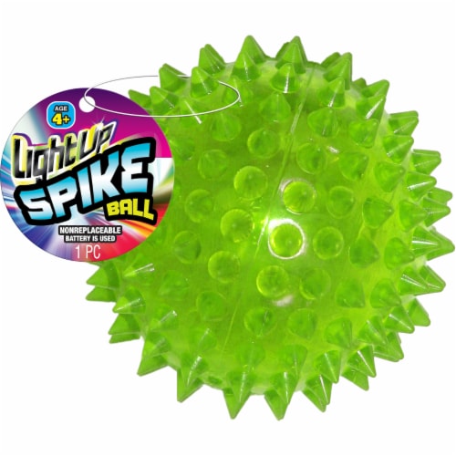 JA-RU Light-Up Spike Ball Perspective: front