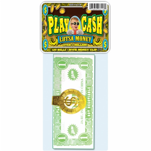 JA-RU Lotsa Money Play Cash Bills Perspective: front