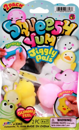 JA-RU® Squeesh Yum® Jiggly Pals Perspective: front