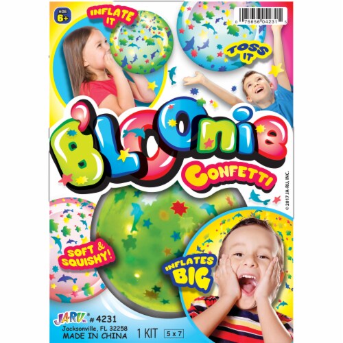 Ja-Ru Confetti B'loonie Ball Perspective: front