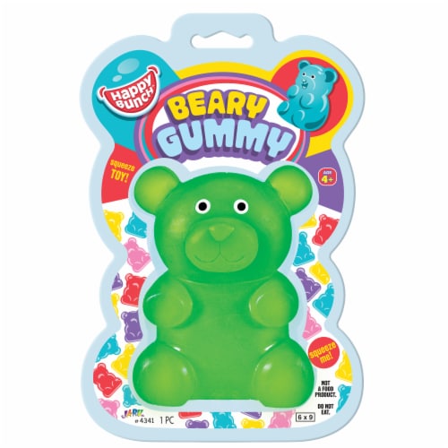 JA-RU Happy Bunch Beary Gummy Squeeze Toy Perspective: front