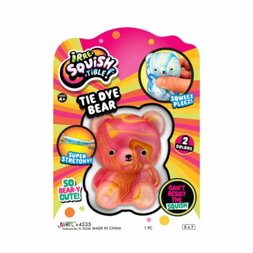 JA-RU Tie Dye Bear Toy Perspective: front