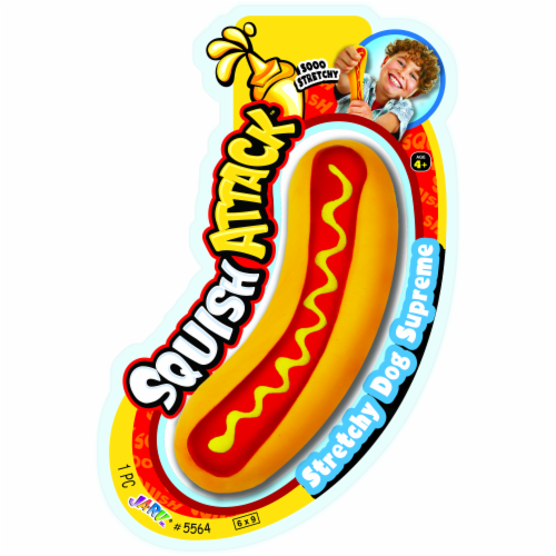 JA-RU® Squish Attack™ Stretchy Dog Supreme Perspective: front