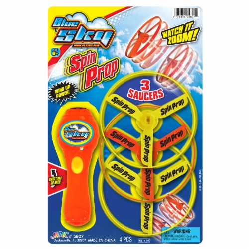 JA-RU® Blue Sky™ Spin Prop Toy Perspective: front