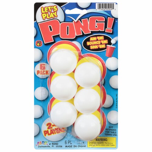 JA-RU Let's Play Pong!™ Balls Perspective: front