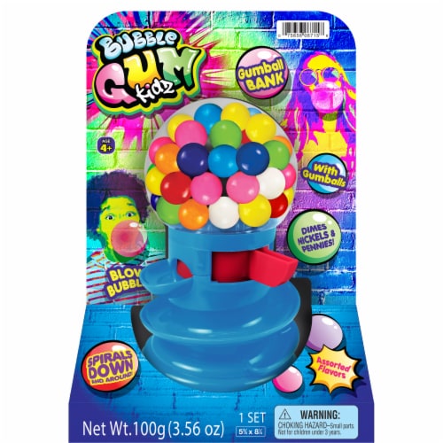 JA-RU Bubble Gum Kidz Gumball Bank Perspective: front