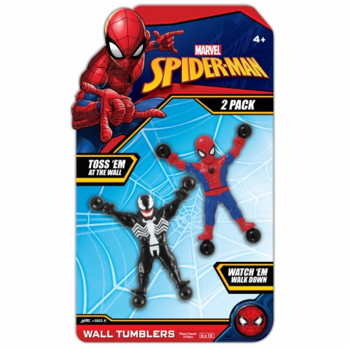 JA-RU Marvel Spider-Man Wall Tumbler Toy, 2 pk - City Market