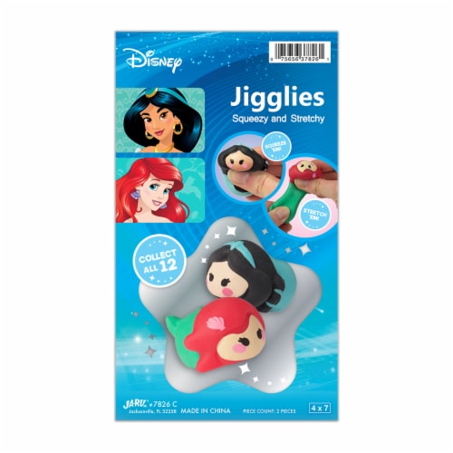 JA-RU Disney Jasmin & Ariel Jigglies Toy Perspective: front