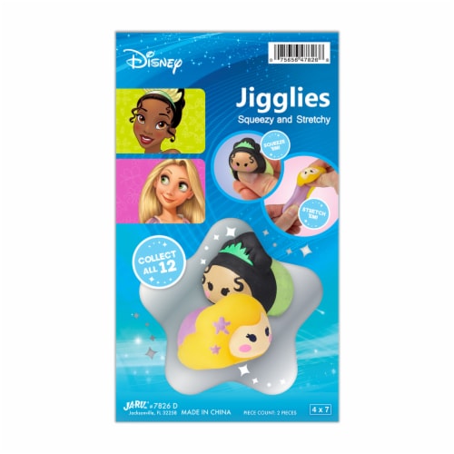 JA-RU Disney Tiana & Rapunzel Jigglies Toy Perspective: front