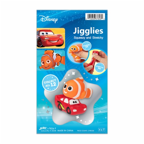 JA-RU Disney Nemo & McQueen Jigglies Toy Perspective: front