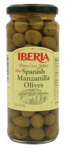 Iberia® Whole Spanish Manzanilla Olives Perspective: front