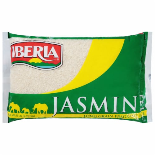 Iberia Jasmine Long Grain Fragrant Rice 5 lb Perspective: front