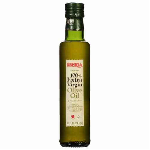 Iberia 100% Extra Virgin Premium Olive Oil 8.5 fl oz Perspective: front