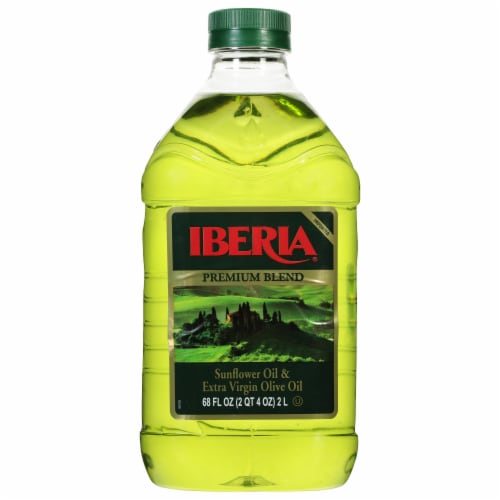 Iberia Premium Blend Sunflower Oil & Extra Virgin Olive Oil 68 fl oz Perspective: front