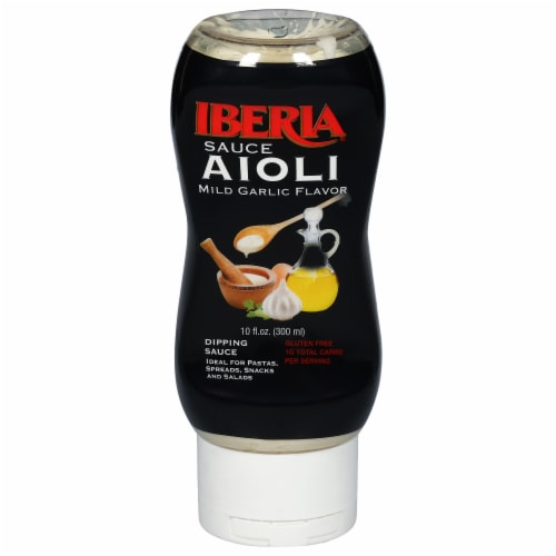 Iberia Aioli Mild Garlic Flavor Dipping Sauce 10 fl oz Perspective: front