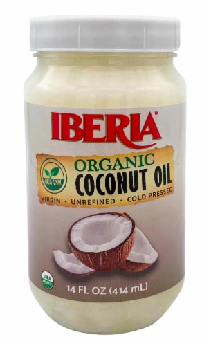 Iberia® Organic Coconut Oil Perspective: front
