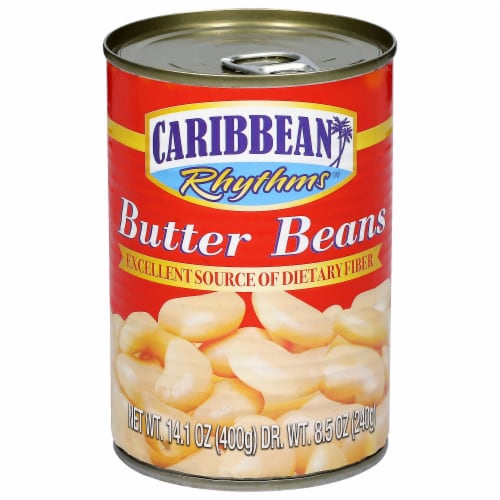 Caribbean Rhythms Butter Beans 14.1 oz Perspective: front