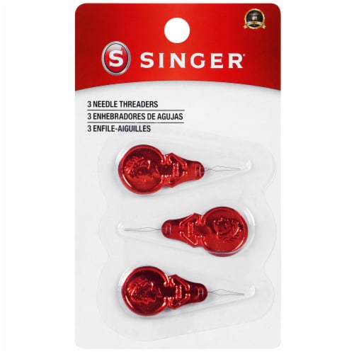 SINGER Metal Needle Threaders-3/Pkg Perspective: front