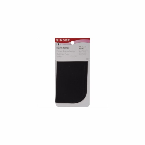 SINGER® Iron-On Patches - Black Perspective: front