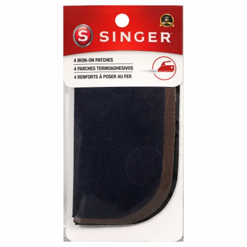 SINGER® Dark Assorted Iron-On Patches Perspective: front