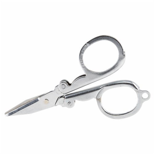 3" Folding Scissors, Chrome Plated Perspective: front