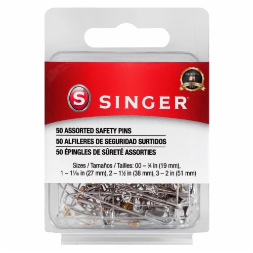 SINGER® Safety Pins - Silver & Gold, 50 ct - City Market