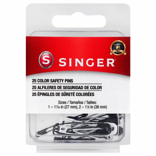 SINGER® Color Safety Pins - Black/White, 1 pk - Kroger