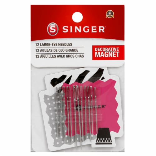 Singer® Large Eye Hand Needles W/Magnet, 12 ct - Foods Co.