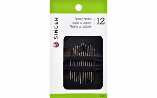 SINGER® Large SIlver Eye Craft Needle Perspective: front