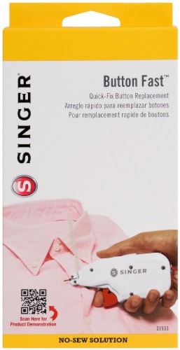 Singer® Button Magic No Sew Solution Perspective: front