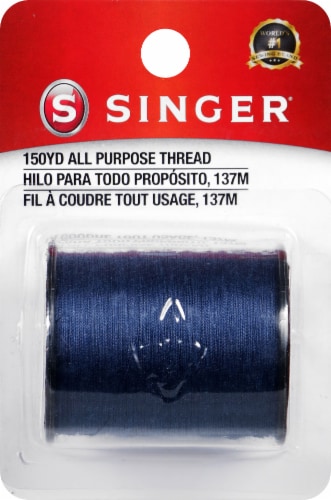 SINGER All-Purpose Polyester Thread - Blue Perspective: front