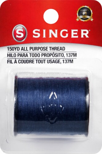 SINGER® All-Purpose Polyester Thread - Blue Perspective: front