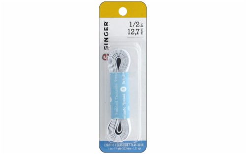 Singer Braided Elastic - White Perspective: front