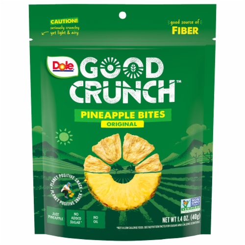 Dole Good Crunch Original Pineapple Bites 1.4 oz Perspective: front