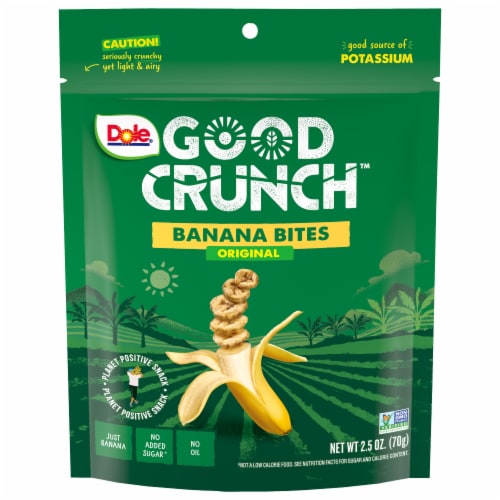 Dole Good Crunch Original Banana Bites 2.5 oz Perspective: front
