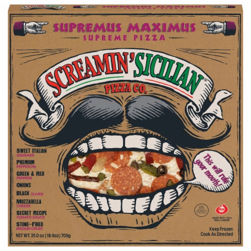 Screamin' Sicilian® Supremus Maximus Supreme Frozen Pizza Perspective: front