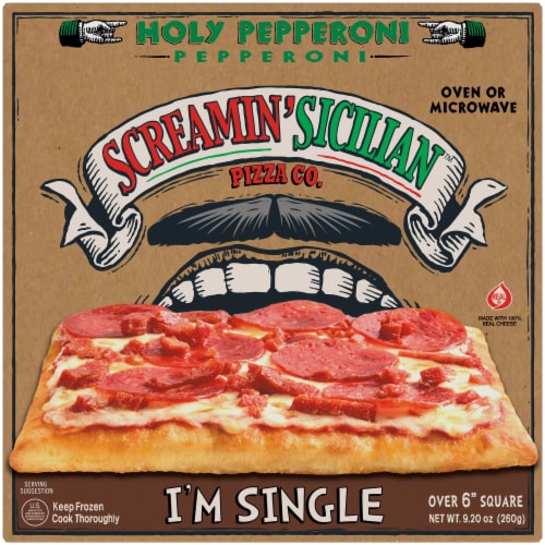 Screamin' Sicilian™ Single Holy Pepperoni Frozen Pizza Perspective: front