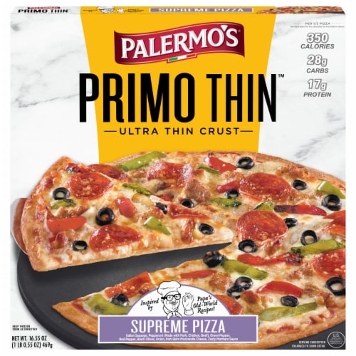 Palermo’s® Primo Thin™ Supreme Ultra-Thin Crust Frozen Pizza