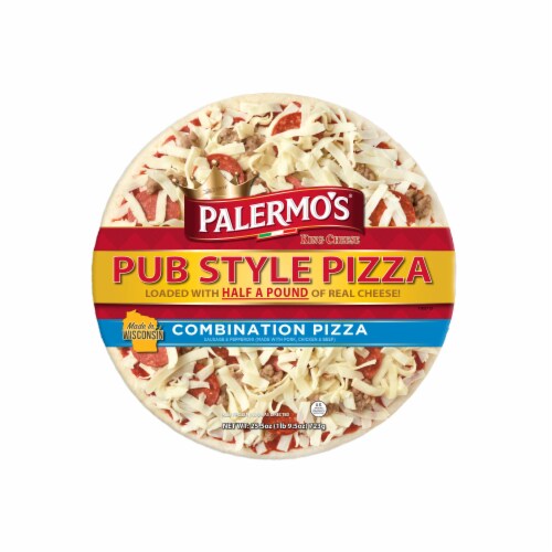 Palermo's® King Cheese Pub Style Combination Frozen Pizza Perspective: front
