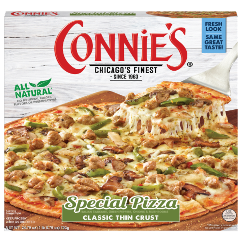 Connie's® Special Classic Thin Crust Frozen Pizza Perspective: front