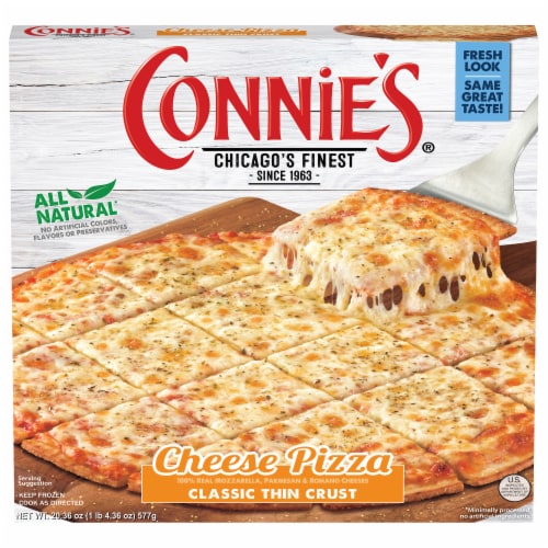 Connie's Cheese Thin Crust Frozen Pizza Perspective: front