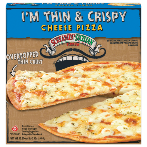 Screamin' Sicilian® I'm Thin & Crispy Cheese Frozen Pizza Perspective: front