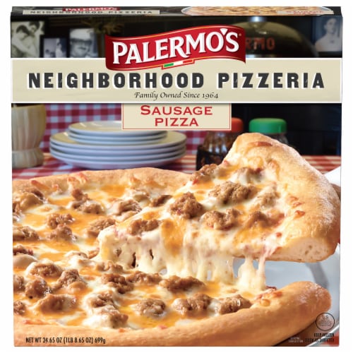 Palermo’s® Neighborhood Pizzeria Sausage Frozen Pizza Perspective: front