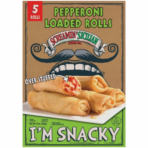 Screamin' Sicilian™ Pizza Co. Pepperoni Loaded Rolls Perspective: front
