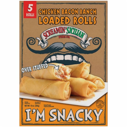 Screamin' Sicilian™ Pizza Co. Chicken Bacon Ranch Loaded Rolls Perspective: front