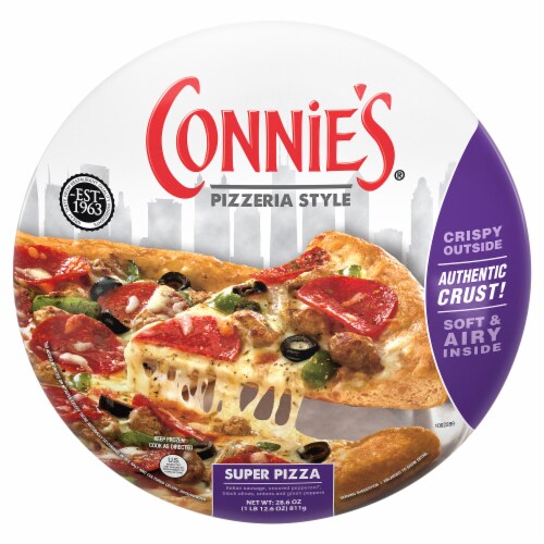 Connie's® Pizzeria Syle Supreme Frozen Pizza Perspective: front