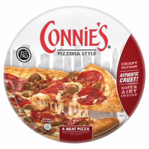 Connie's® Pizzeria Style Four Meat Frozen Pizza Perspective: front